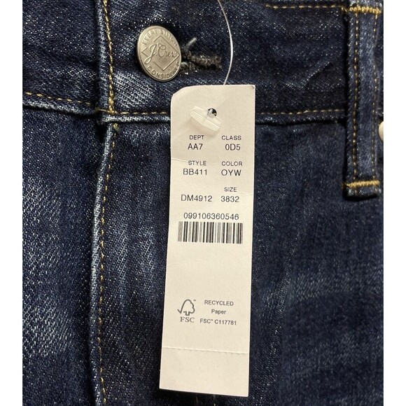 J.Crew 1040 Athletic Tailored Fit Narrow Tapered Leg Men's W38 L32  Blue Jeans - Picture 6 of 15